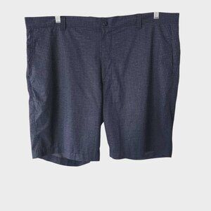 Peter Millar Shorts Blue Shackleford Hybrid Crown Gingham Performance Mens 40